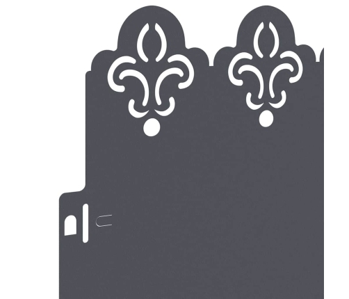 Zāliena Apmales 30 Pcs Antracīts 103 X 0,05 X 22 Cm Tērauds Vidaxl