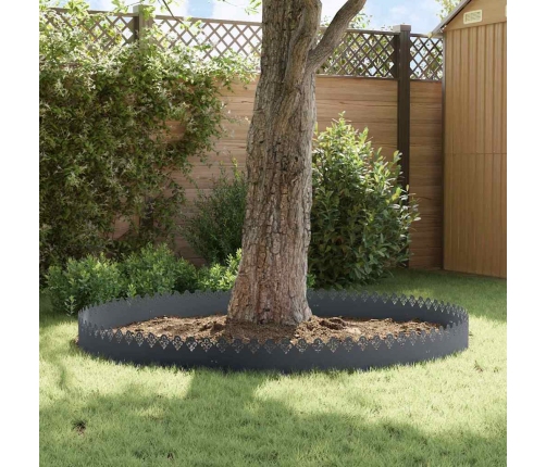 Zāliena Apmales 30 Pcs Antracīts 103 X 0,05 X 22 Cm Tērauds Vidaxl