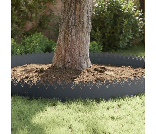 Zāliena Apmales 30 Pcs Antracīts 103 X 0,05 X 22 Cm Tērauds Vidaxl