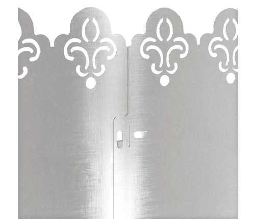 Zāliena Apmales 10 Pcs Sudraba 103 X 0,05 X 22 Cm Vidaxl