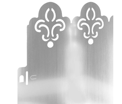 Zāliena Apmales 20 Pcs Sudraba 103 X 0,05 X 22 Cm Vidaxl