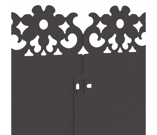 Zāliena Apmales 30 Pcs Melna 103 X 0,05 X 22 Cm Tērauds Vidaxl