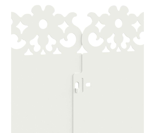 Zāliena Apmales 20 Pcs Balts 103 X 0,05 X 22 Cm Tērauds Vidaxl