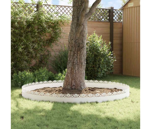 Zāliena Apmales 30 Pcs Balts 103 X 0,05 X 22 Cm Tērauds Vidaxl