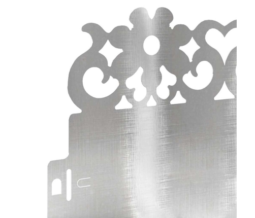 Zāliena Apmales 10 Pcs Sudraba 103 X 0,05 X 22 Cm Vidaxl