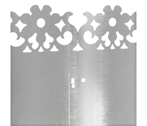 Zāliena Apmales 10 Pcs Sudraba 103 X 0,05 X 22 Cm Vidaxl