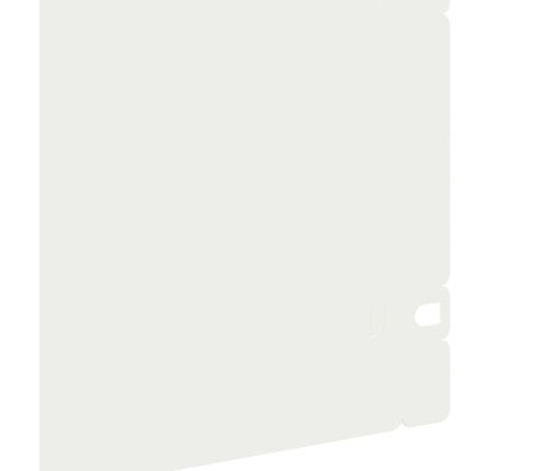 Zāliena Apmales 10 Pcs Balts 103 X 0,05 X 22 Cm Tērauds Vidaxl