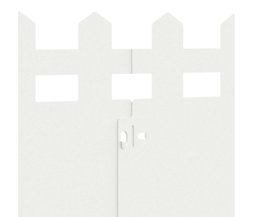 Zāliena Apmales 30 Pcs Balts 103 X 0,05 X 22 Cm Tērauds Vidaxl