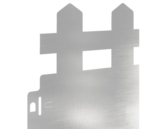 Zāliena Apmales 30 Pcs Sudraba 103 X 0,05 X 22 Cm Vidaxl