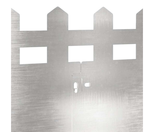 Zāliena Apmales 30 Pcs Sudraba 103 X 0,05 X 22 Cm Vidaxl