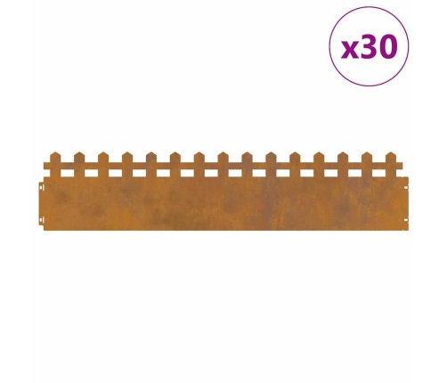 Zāliena Apmales 30 Pcs Rūsa 103 X 0,05 X 22 Cm Vidaxl