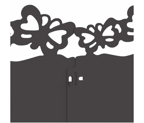 Zāliena Apmales 30 Pcs Melna 103 X 0,05 X 22 Cm Tērauds Vidaxl