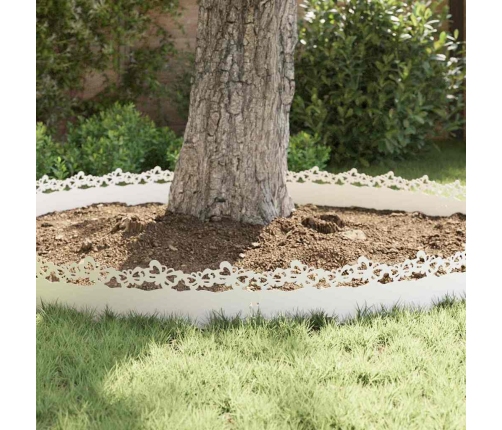 Zāliena Apmales 10 Pcs Balts 103 X 0,05 X 22 Cm Tērauds Vidaxl