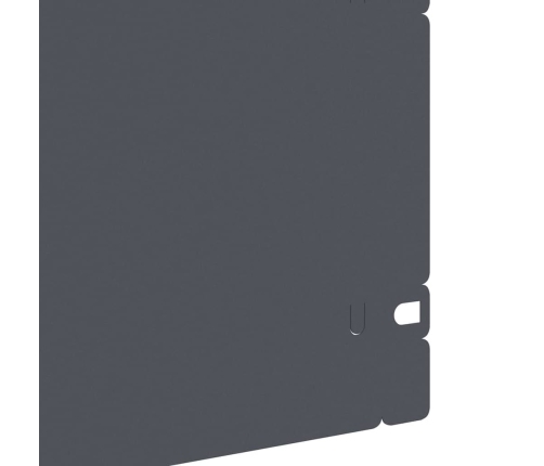 Zāliena Apmales 20 Pcs Antracīts 103 X 0,05 X 22 Cm Tērauds Vidaxl