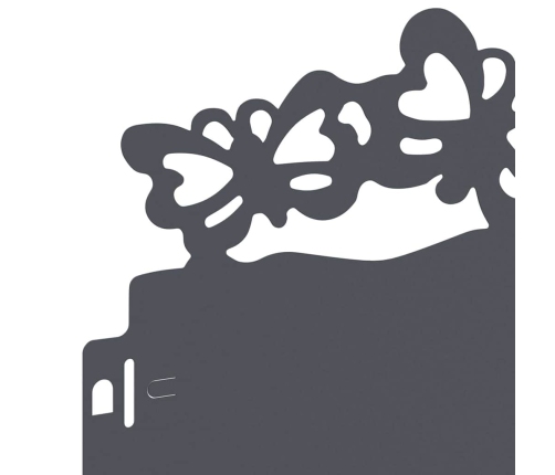 Zāliena Apmales 20 Pcs Antracīts 103 X 0,05 X 22 Cm Tērauds Vidaxl