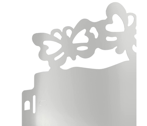 Zāliena Apmales 20 Pcs Sudraba 103 X 0,05 X 22 Cm Vidaxl