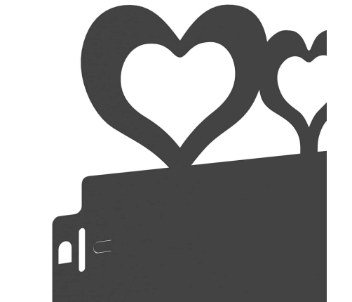 Zāliena Apmales 30 Pcs Melna 103 X 0,05 X 22 Cm Tērauds Vidaxl