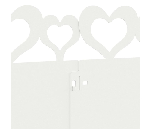 Zāliena Apmales 10 Pcs Balts 103 X 0,05 X 22 Cm Tērauds Vidaxl