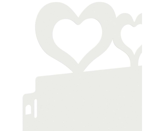 Zāliena Apmales 30 Pcs Balts 103 X 0,05 X 22 Cm Tērauds Vidaxl