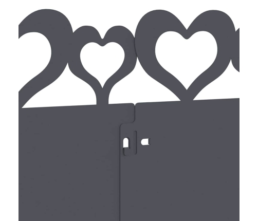 Zāliena Apmales 30 Pcs Antracīts 103 X 0,05 X 22 Cm Tērauds Vidaxl