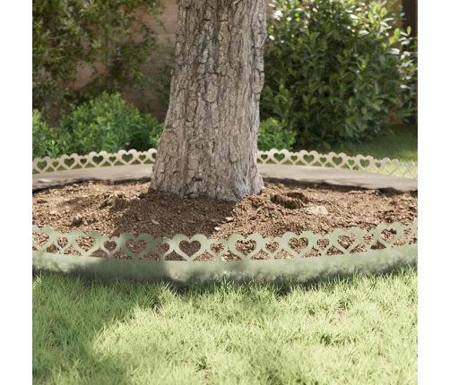 Zāliena Apmales 10 Pcs Sudraba 103 X 0,05 X 22 Cm Vidaxl