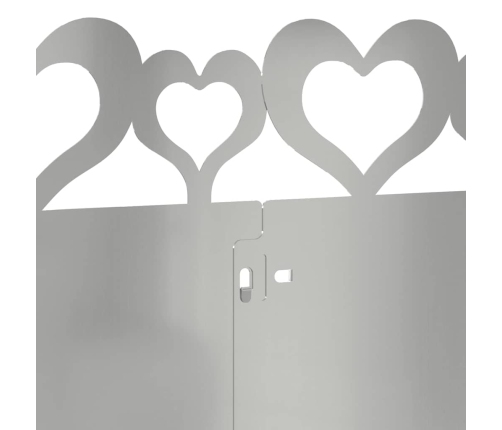 Zāliena Apmales 10 Pcs Sudraba 103 X 0,05 X 22 Cm Vidaxl