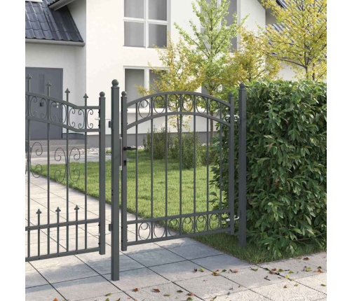 Žoga Vārti Pelēka 125 X 100 Cm Pulverkrāsots Tērauds Vidaxl