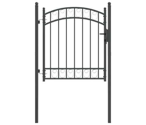 Žoga Vārti Pelēka 125 X 100 Cm Pulverkrāsots Tērauds Vidaxl