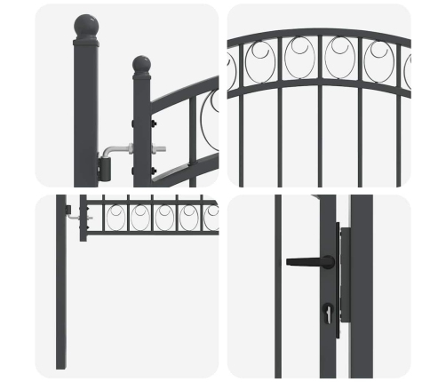Žoga Vārti Pelēka 150 X 100 Cm Pulverkrāsots Tērauds Vidaxl