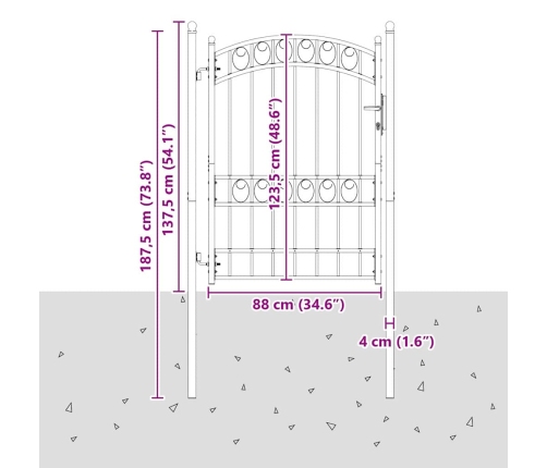 Žoga Vārti Pelēka 170 X 100 Cm Pulverkrāsots Tērauds Vidaxl