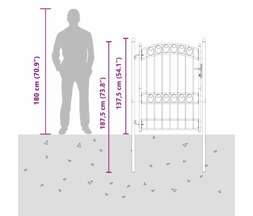 Žoga Vārti Pelēka 170 X 100 Cm Pulverkrāsots Tērauds Vidaxl