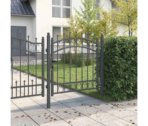 Žoga Vārti Ar Naglām Pelēka 100 X 100 Cm Pulverkrāsots Tērauds Vidaxl