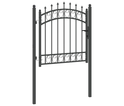 Žoga Vārti Ar Naglām Pelēka 100 X 100 Cm Pulverkrāsots Tērauds Vidaxl