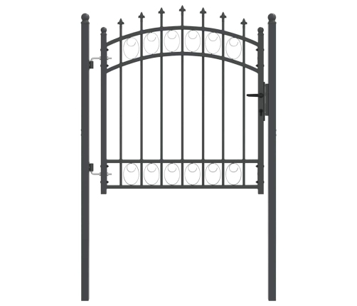 Žoga Vārti Ar Naglām Pelēka 100 X 100 Cm Pulverkrāsots Tērauds Vidaxl