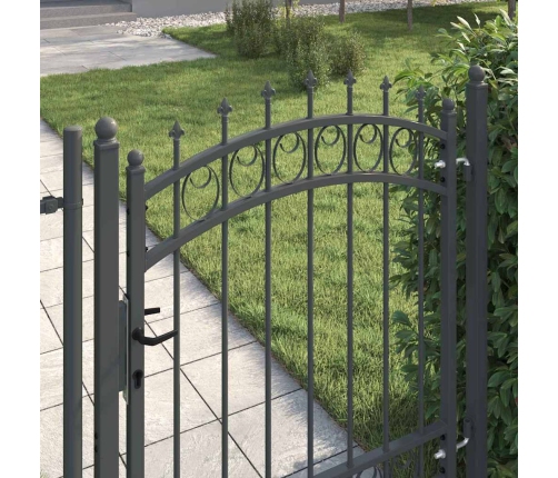 Žoga Vārti Ar Naglām Pelēka 125 X 100 Cm Pulverkrāsots Tērauds Vidaxl