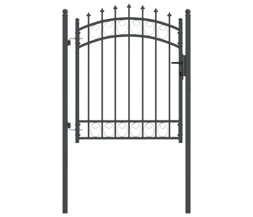 Žoga Vārti Ar Naglām Pelēka 125 X 100 Cm Pulverkrāsots Tērauds Vidaxl