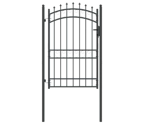 Žoga Vārti Ar Naglām Pelēka 200 X 100 Cm Pulverkrāsots Tērauds Vidaxl