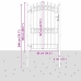 Žoga Vārti Ar Naglām Pelēka 200 X 100 Cm Pulverkrāsots Tērauds Vidaxl