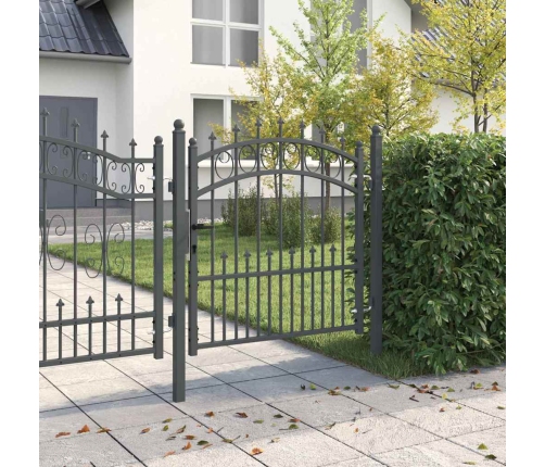 Žoga Vārti Ar Naglām Pelēka 100 X 100 Cm Pulverkrāsots Tērauds Vidaxl