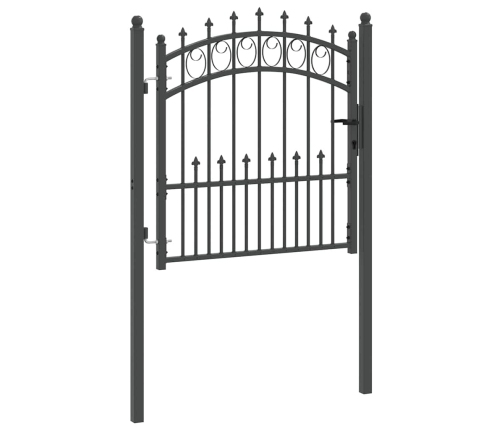 Žoga Vārti Ar Naglām Pelēka 100 X 100 Cm Pulverkrāsots Tērauds Vidaxl