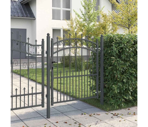 Žoga Vārti Ar Naglām Pelēka 125 X 100 Cm Pulverkrāsots Tērauds Vidaxl