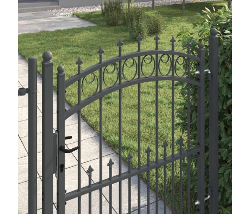 Žoga Vārti Ar Naglām Pelēka 125 X 100 Cm Pulverkrāsots Tērauds Vidaxl