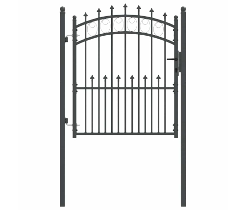 Žoga Vārti Ar Naglām Pelēka 125 X 100 Cm Pulverkrāsots Tērauds Vidaxl