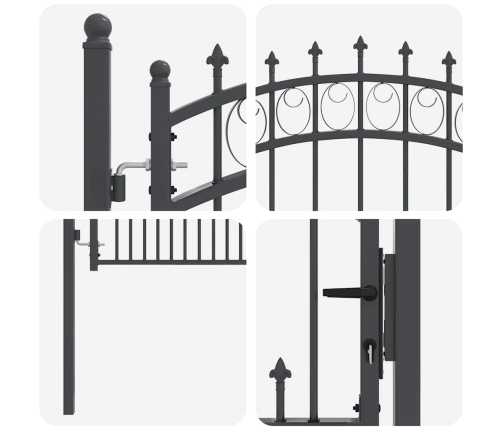 Žoga Vārti Ar Naglām Pelēka 150 X 100 Cm Pulverkrāsots Tērauds Vidaxl