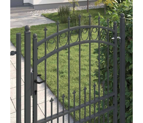 Žoga Vārti Ar Naglām Pelēka 200 X 100 Cm Pulverkrāsots Tērauds Vidaxl