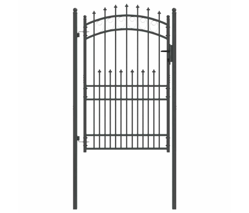 Žoga Vārti Ar Naglām Pelēka 200 X 100 Cm Pulverkrāsots Tērauds Vidaxl