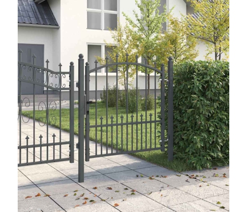 Žoga Vārti Ar Naglām Pelēka 100 X 100 Cm Pulverkrāsots Tērauds Vidaxl