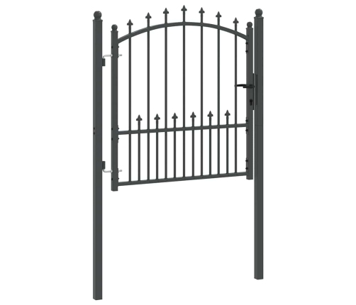 Žoga Vārti Ar Naglām Pelēka 100 X 100 Cm Pulverkrāsots Tērauds Vidaxl