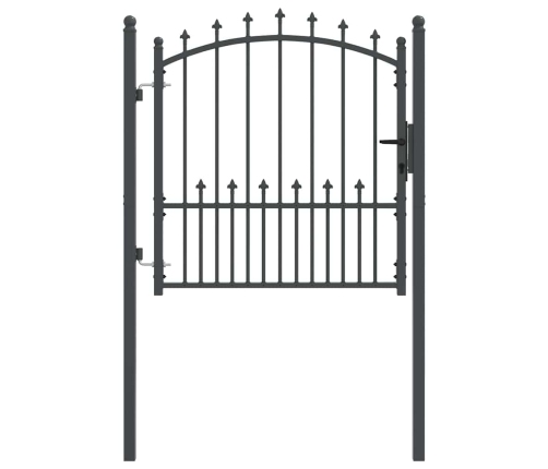 Žoga Vārti Ar Naglām Pelēka 100 X 100 Cm Pulverkrāsots Tērauds Vidaxl