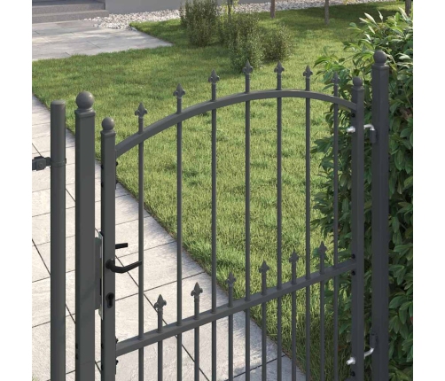 Žoga Vārti Ar Naglām Pelēka 125 X 100 Cm Pulverkrāsots Tērauds Vidaxl